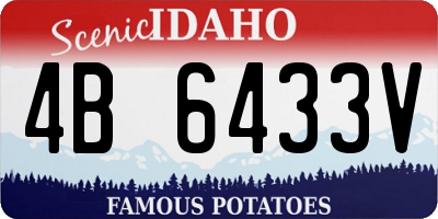 ID license plate 4B6433V
