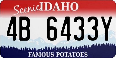 ID license plate 4B6433Y