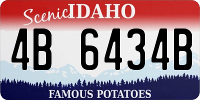 ID license plate 4B6434B