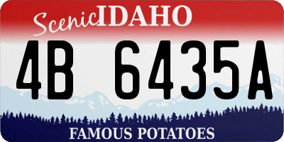 ID license plate 4B6435A