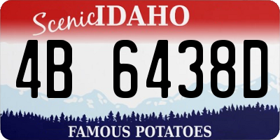 ID license plate 4B6438D