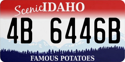 ID license plate 4B6446B
