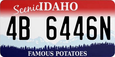 ID license plate 4B6446N