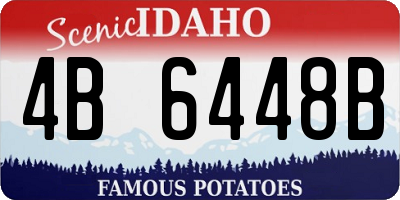ID license plate 4B6448B