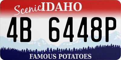 ID license plate 4B6448P