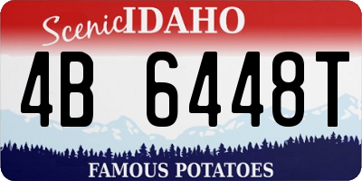 ID license plate 4B6448T