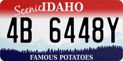 ID license plate 4B6448Y