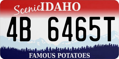 ID license plate 4B6465T