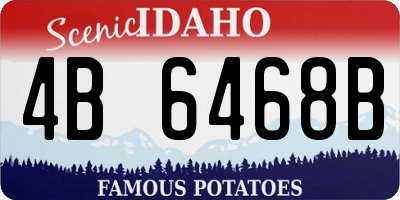 ID license plate 4B6468B