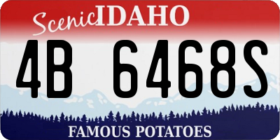 ID license plate 4B6468S