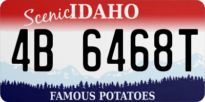 ID license plate 4B6468T