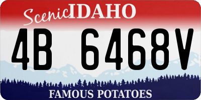 ID license plate 4B6468V