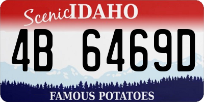ID license plate 4B6469D