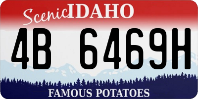 ID license plate 4B6469H