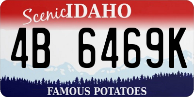 ID license plate 4B6469K