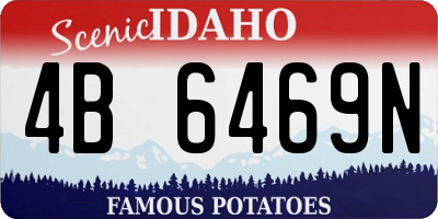 ID license plate 4B6469N