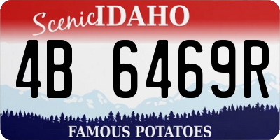 ID license plate 4B6469R