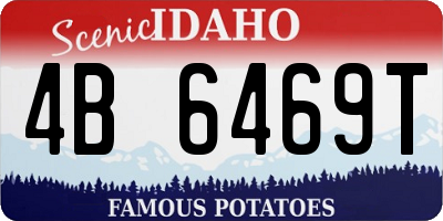 ID license plate 4B6469T