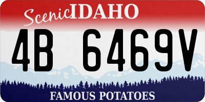 ID license plate 4B6469V
