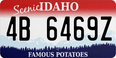 ID license plate 4B6469Z