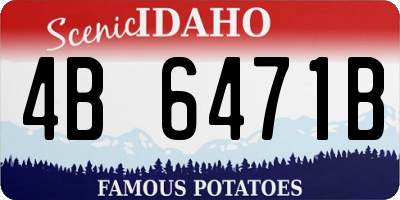 ID license plate 4B6471B