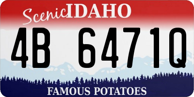 ID license plate 4B6471Q