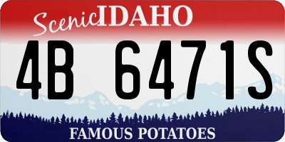 ID license plate 4B6471S