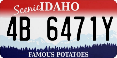 ID license plate 4B6471Y
