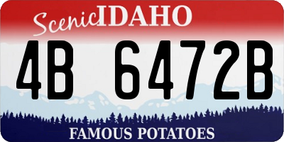 ID license plate 4B6472B