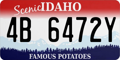 ID license plate 4B6472Y