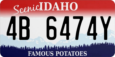 ID license plate 4B6474Y