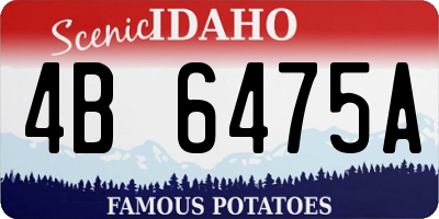 ID license plate 4B6475A