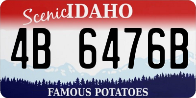 ID license plate 4B6476B