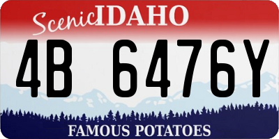ID license plate 4B6476Y
