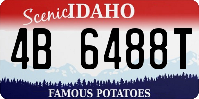ID license plate 4B6488T