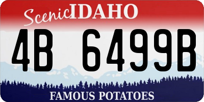 ID license plate 4B6499B