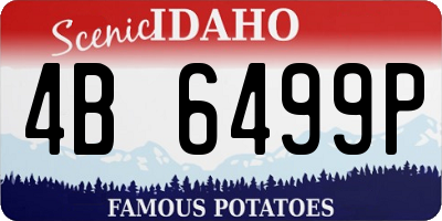 ID license plate 4B6499P