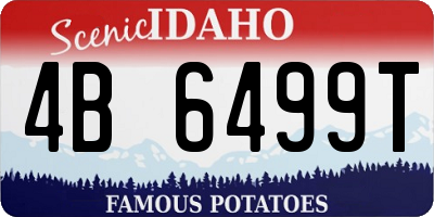 ID license plate 4B6499T
