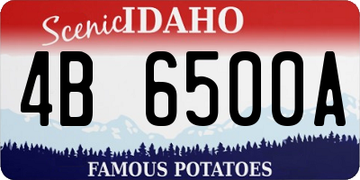 ID license plate 4B6500A