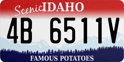 ID license plate 4B6511V