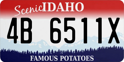 ID license plate 4B6511X