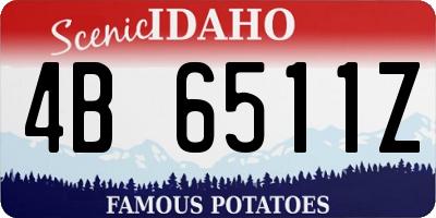 ID license plate 4B6511Z