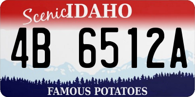 ID license plate 4B6512A