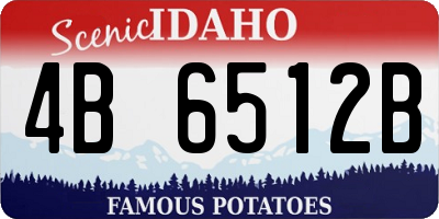 ID license plate 4B6512B