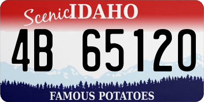 ID license plate 4B6512O