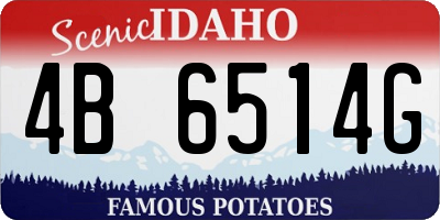 ID license plate 4B6514G