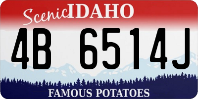 ID license plate 4B6514J