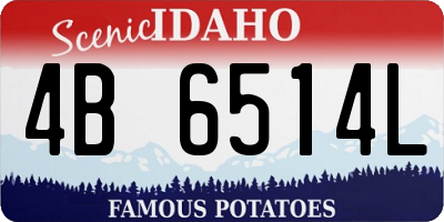 ID license plate 4B6514L
