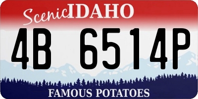 ID license plate 4B6514P
