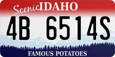 ID license plate 4B6514S